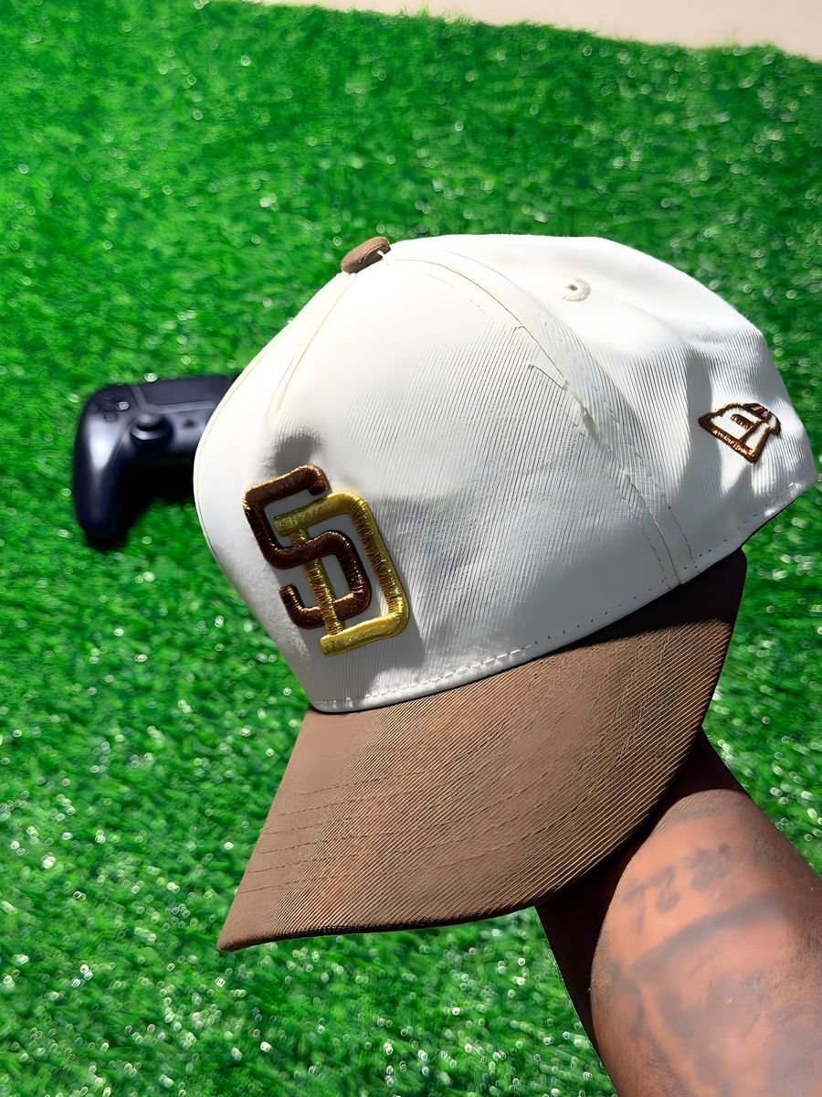 Accueil Velimo Casquette San Diego Creme Marron 1